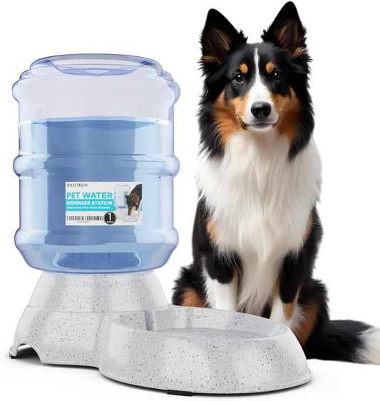 Automatic Pet Waterer Dispenser with Bpa-Free Design – 1 Gallon Capacity, Convenient Waterer Solution Ideal for Dogs and Cats Small and Large Pets
