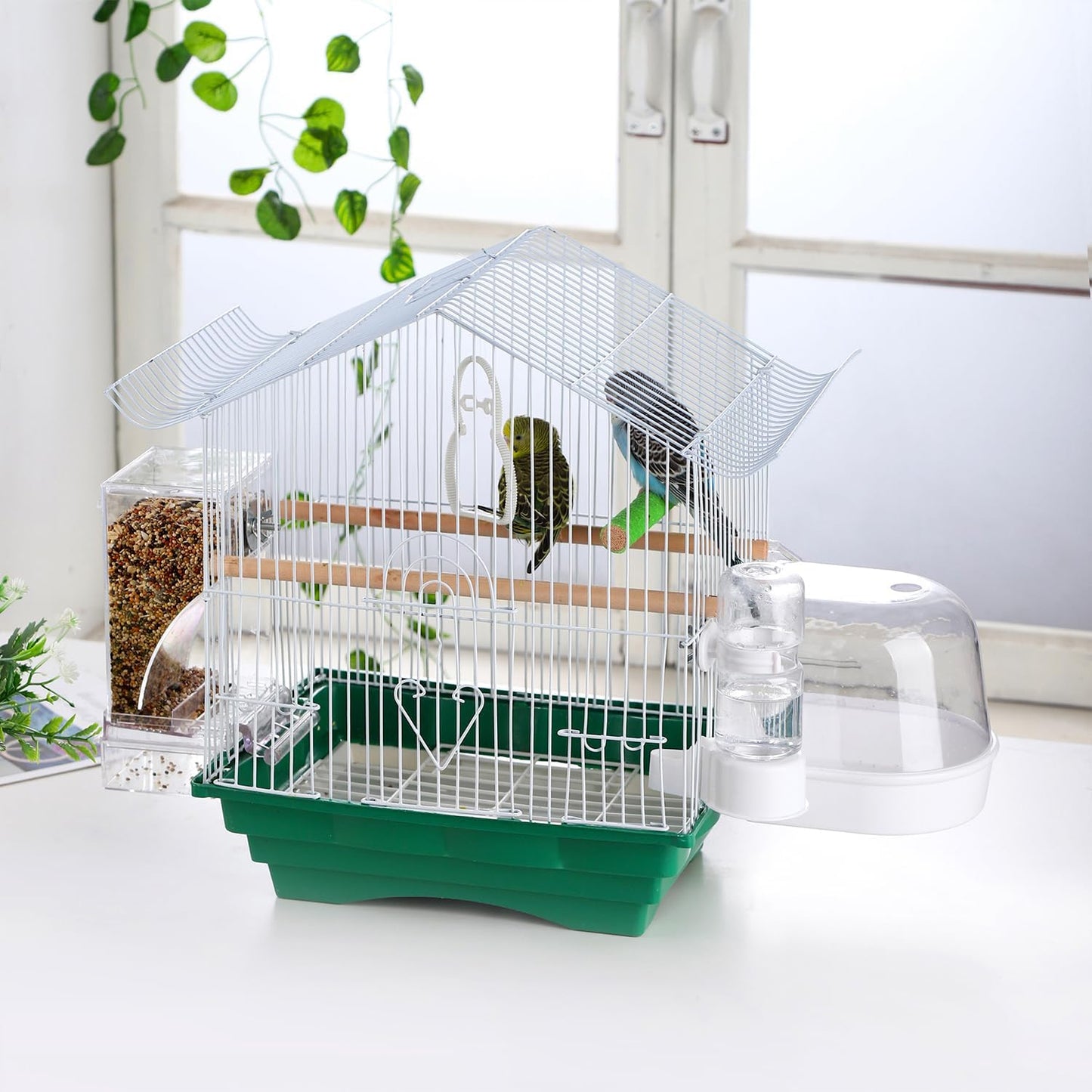 Automatic Bird Water Dispenser No Mess Parrot Feeder Automatic Bird Feeder Rabbit Watering System