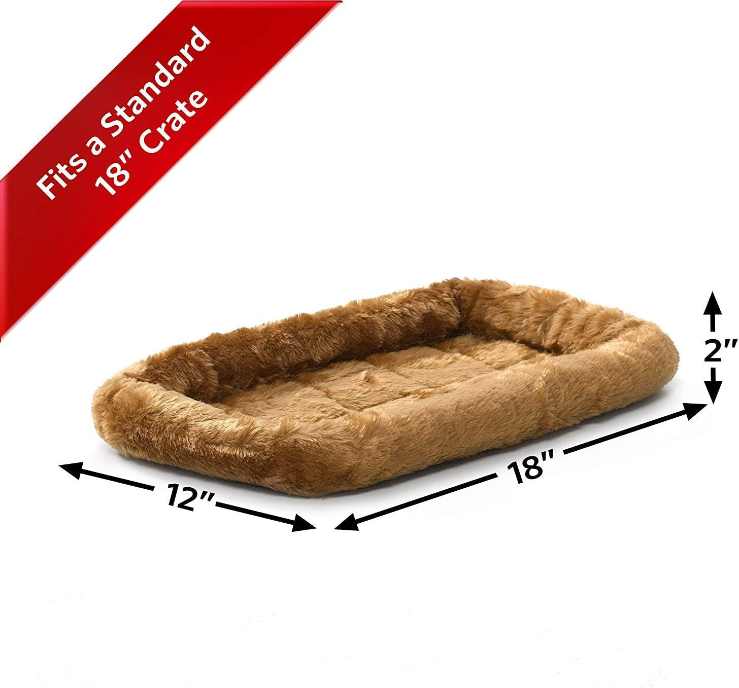 277192 Pet Crate Bed Cinnamon Fur for Pets (40218-CN)