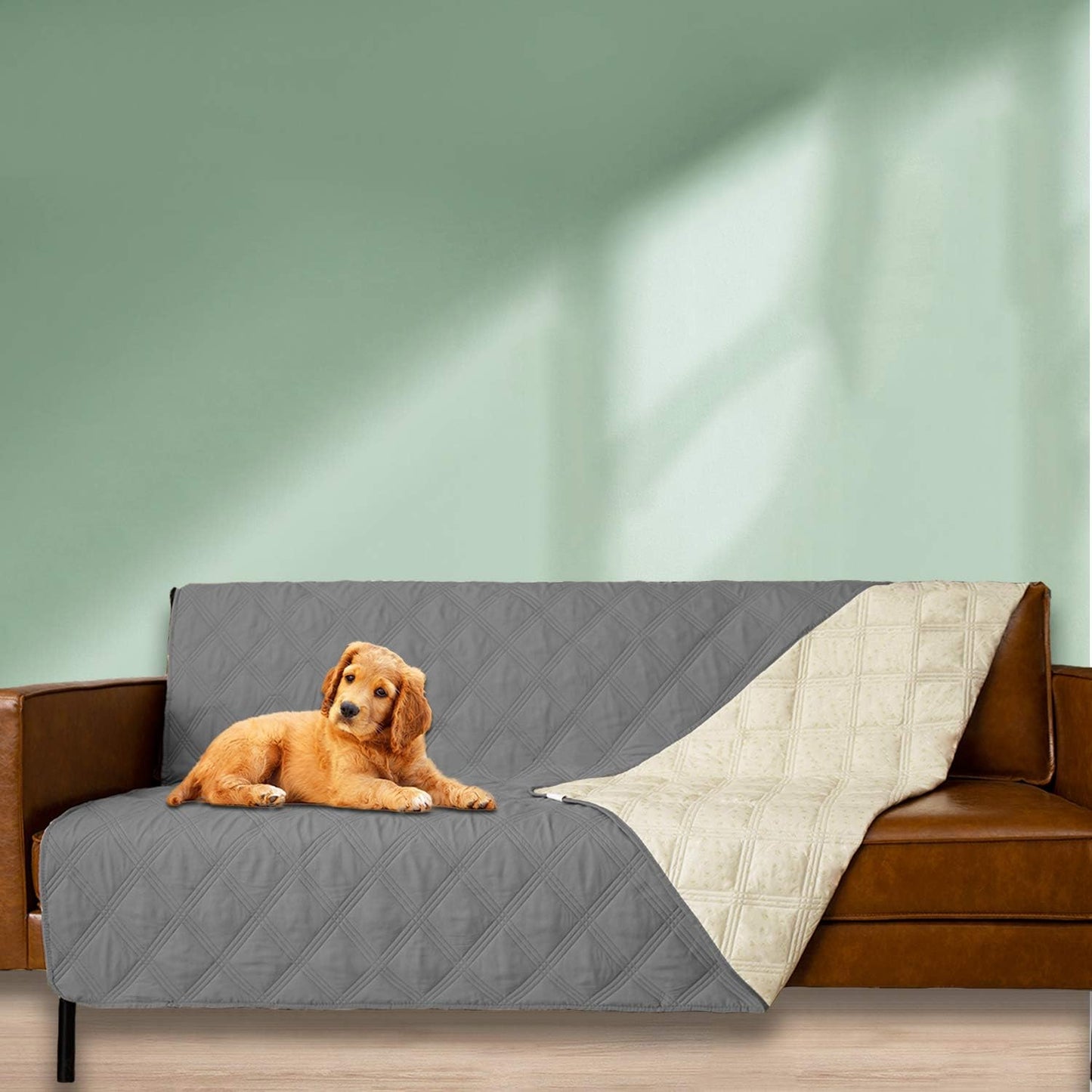Waterproof Dog Bed Cover Pet Blanket with Anti-Slip Back for Furniture Bed Couch Sofa