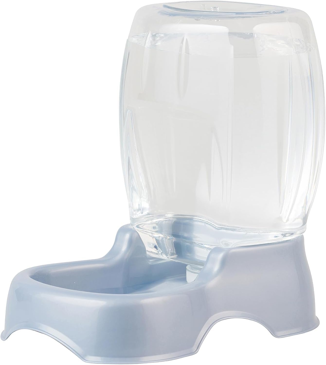 Pet Cafe Cat and Dog Water Dispenser - Water Bowl for Cats and Dogs, USA Made, 3 GAL, Pearl Ash Blue